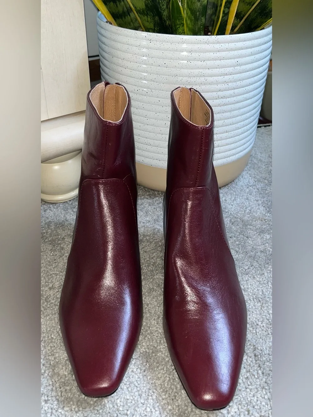 NWOB Madewell The Dimes Kitten Heel Genuine Leather Boots 6 1/2